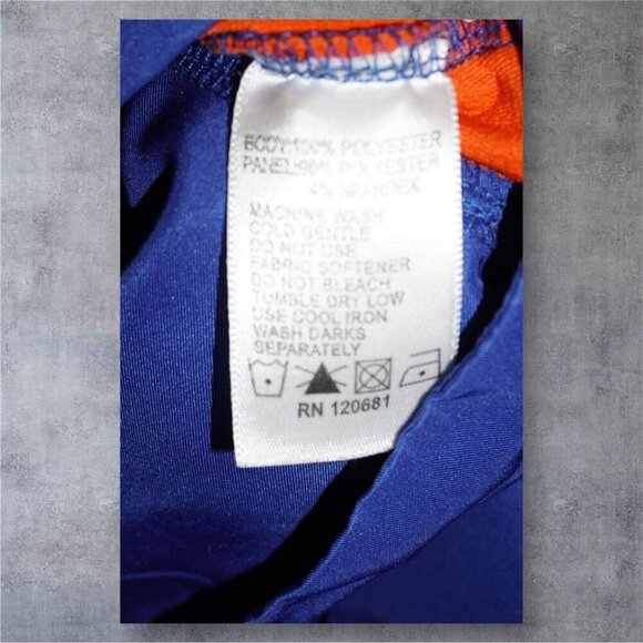 Boombah Houston Astros Pullover Jacket Adult – Blue Orange 1/4 Zip Warm-Up - Picture 9 of 15